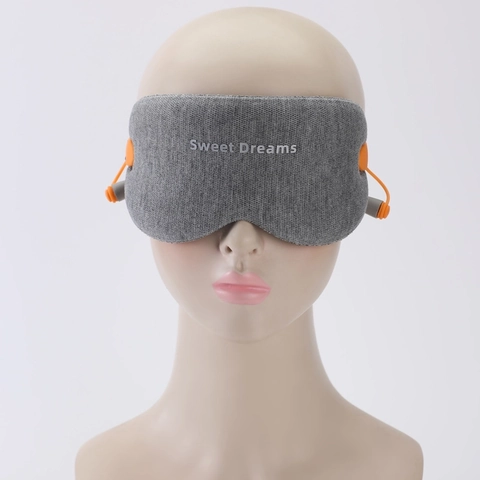 Integrated Earplugs 3D Blackout Sleep Mask Memory Foam Soft Knit Fabric Noise Canceling Eye Cover For Travel Rest