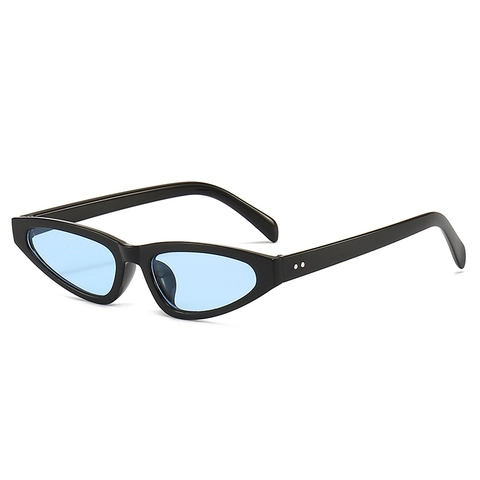 Occhiali Da Sole Cat Eye Vintage Plastica Piccola Montatura Triangolare Protezione UV400 Stile Hip Hop Per Donna Uomo
