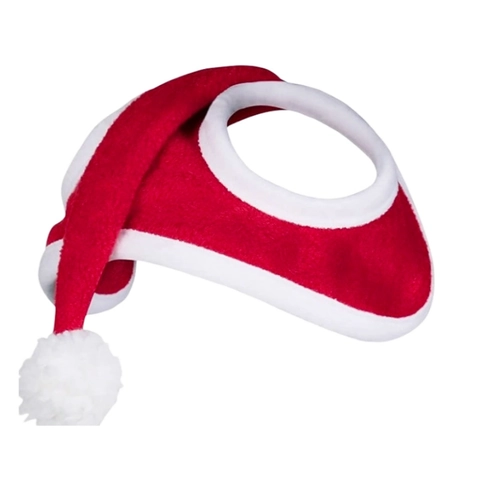 Pferd Weihnachts Kostüm Zubehör Polarfleece Plüsch Hut Beinschützer Decke Sattelunterlage Festliche Party Deko Rot Weiß