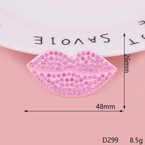 Lippenstift Lippen Geformt DIY Schmuck Anhänger Legierung Strass Emaille Pendants Für Handyhülle Kleidung Deko Accessoire