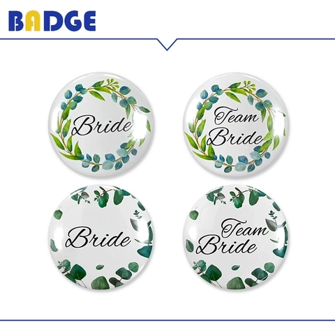 Spilla Per Addio Al Nubilato Team Bride Pin In Banda Stagnata Corona Di Eucalyptus Decorazione Matrimonio Donna