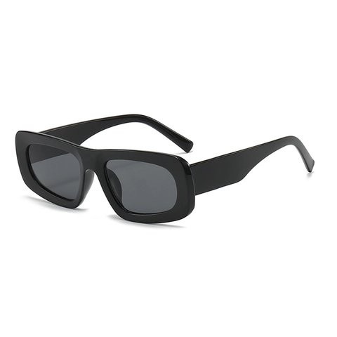 Lunettes De Soleil Carrées Monture Épaisse Rectangle Rétro Protection UV400 Hip Hop Style Y2K Pour Hommes Femmes