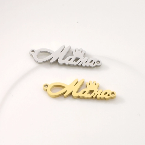 Conector Mama Corona De Acero Inoxidable Para Creación Joyas DIY Pulsera Collar Accesorio Dije Pulido