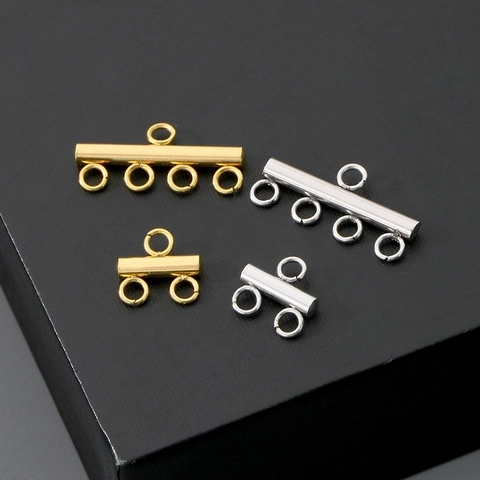 Chiusure Magnetiche A Tubo Scorrevole In Acciaio Inossidabile Per Collana Bracciale Multi-Filo Accessori DIY