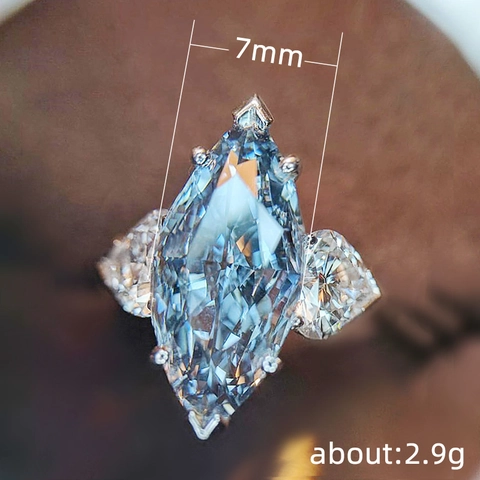 Marquise Schliff Zirkonia Ring Kupfer Eleganter Hochzeitsschmuck Für Damen Glänzendes Verlobungsaccessoire