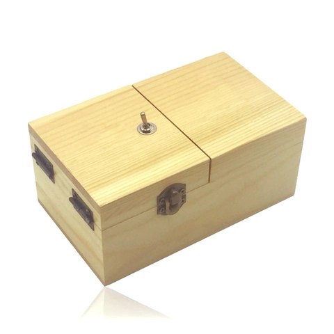Nutzlose Box Aus Holz Neuheitsspielzeug Stressabbau Schreibtisch Deko Gadget Kreatives Geburtstagsgeschenk