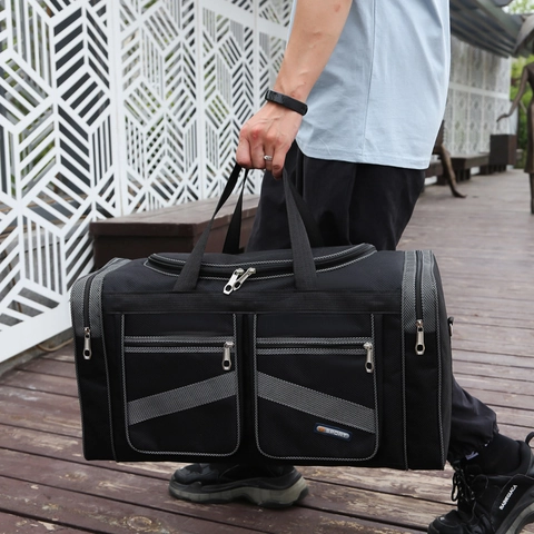 Large Capacity Travel Duffel Bag Oxford Cloth Waterproof Foldable Overnight Weekend Handbag For Men Women Gym Sports
