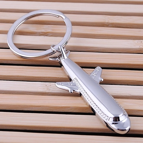 Portachiavi Modello Aereo Lega Zinco Caccia Elicottero Miniatura Anello Chiave Aviazione Souvenir Regalo Pilota Uomini