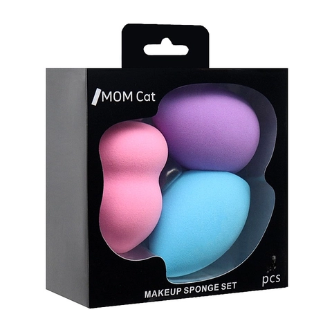 Esponjas De Maquillaje Poliuretano Hidrofílico Uso Húmedo Seco Base Mezclador Suave Alta Elasticidad