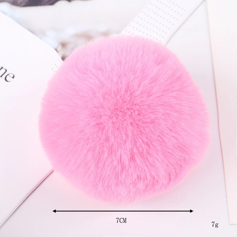 Faux Rex Rabbit Fur Pom Pom Ball Fluffy Round Soft Plush DIY Craft Candy Color Bag Charm Shoes Hat Garment Accessory