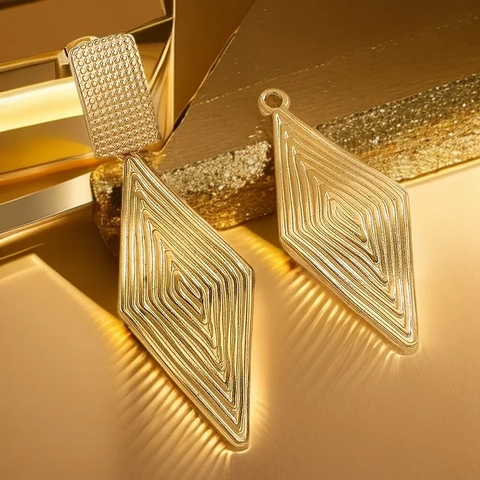 Geometrische Hammerschlag Textur Charms Edelstahl Spiralwelle Anhänger Für DIY Schmuckherstellung Halsketten Ohrringe