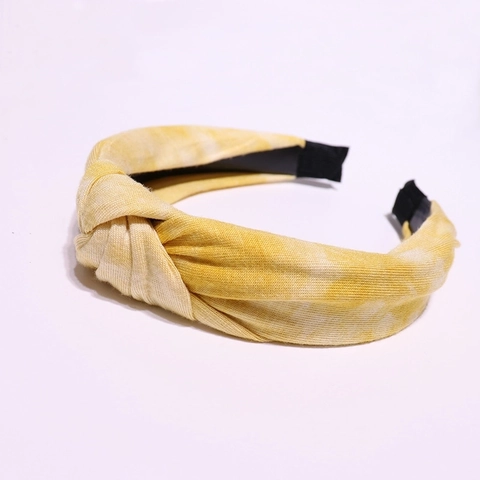 Tie Dye Breites Stirnband Stoffknoten Twist Haarreif Mode Kopfschmuck Haaraccessoires Für Frauen