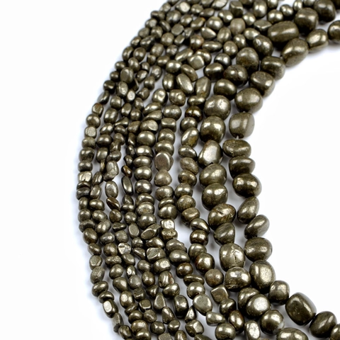 Perline In Pietra Di Pirite Naturale Pepite Irregolari Lucentezza Metallica Per Creazione Di Gioielli DIY Collana Bracciale