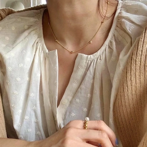 Collier Cœur en Argent Sterling S925 pour Femme Minimaliste Chic Pendentif Cœur Chaîne de Clavicule Plaquée Or Argent Bijoux de Mode Cadeau