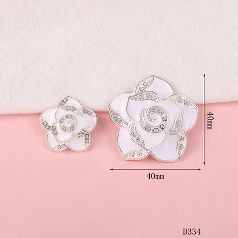 Camellia Blume DIY Schmuckzubehör Zinklegierung Emaille Strass Künstliche Perle Elegante Blumendekoration Für Bastelarbeiten