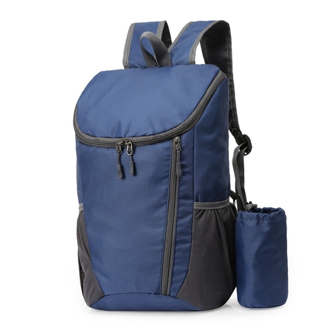 Lightweight Folding Backpack Large Capacity Waterproof Ripstop Polyester Outdoor Sport Hiking Travel Portable Unisex