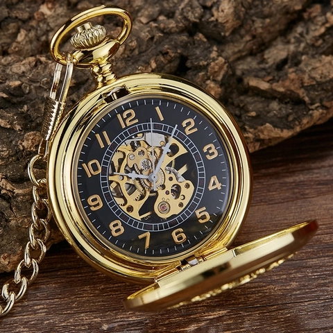 Retro Skeleton Mechanical Pocket Watch With Alloy Case And Roman Numerals Vintage Hollow Hand Winding Pendant Clock