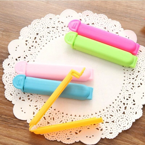 Clip Per Sigillare Alimenti Clip In Plastica Per Sacchetti Di Snack Cucina Conservazione Resistente All'umidità Colorato Opaco Riutilizzabile