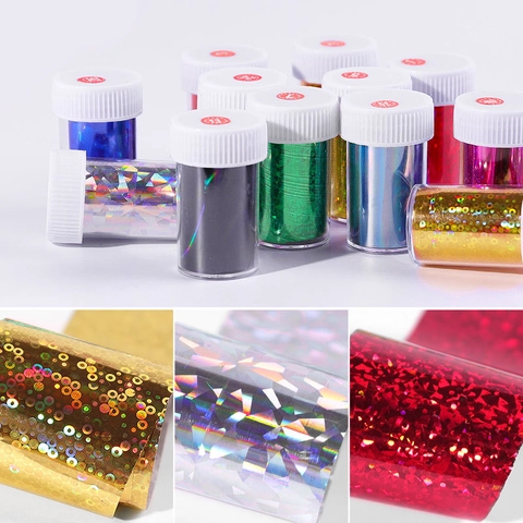 Adesivi Per Trasferimento Di Fogli Per Nail Art Olografici Inchiostro Giapponese Marmo Cielo Stellato Laser Decorazione Fai Da Te