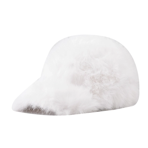Faux Kaninchenfell Baseballkappe Winter Warm Plüsch Schirmmütze Outdoor Einfarbig Verstellbar Für Damen Und Herren
