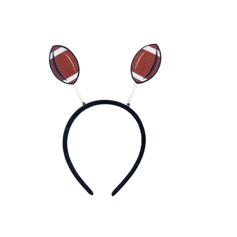 Diadema De Fútbol Americano Y Coleteros Accesorios Para El Cabello De Fiesta Deportiva Tela Metal Resorte Bopper Tocado De Novedad