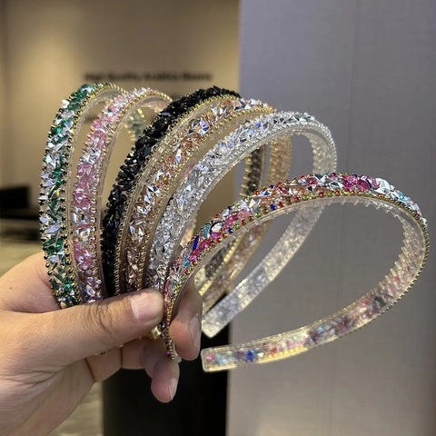 Cerchietto Per Capelli Con Cristalli E Strass Barocchi Lusso Lucido Perla Artificial Lega Fascia Per Capelli Da Donna Elegante