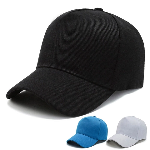 Gorra De Béisbol Color Sólido Sarga De Algodón Correa Ajustable Protección Solar Visera Curva Sombrero Unisex
