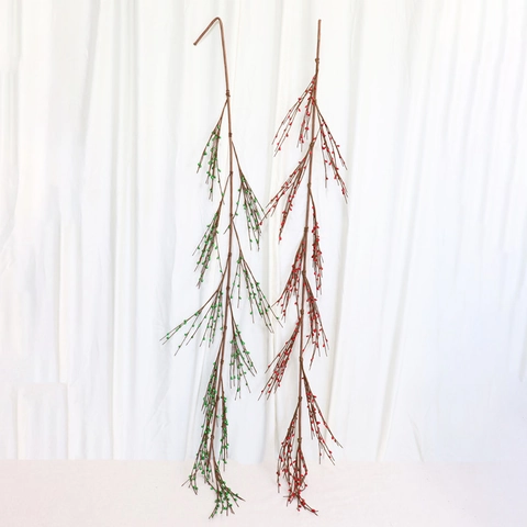 Christmas Artificial Berry Vine Garland Flexible Plastic Berries Branches For Holiday Home Party DIY Decoration