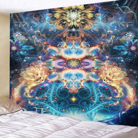 Tapiz De Pared Mandala Meditación Tela De Poliéster Arte Zen Espiritual Decoración Estilo Bohemia Dormitorio Sala De Estar