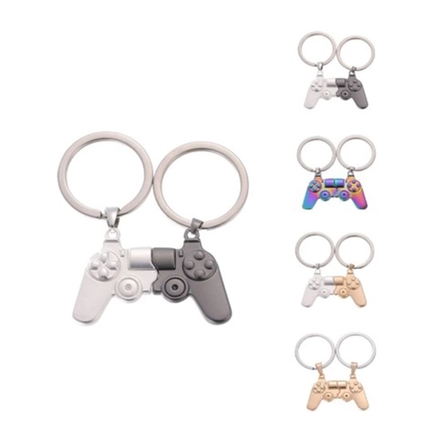 Game Controller Magnetic Keychains Metal Splittable Gamepad Bag Charms Gift For Gamer Friends