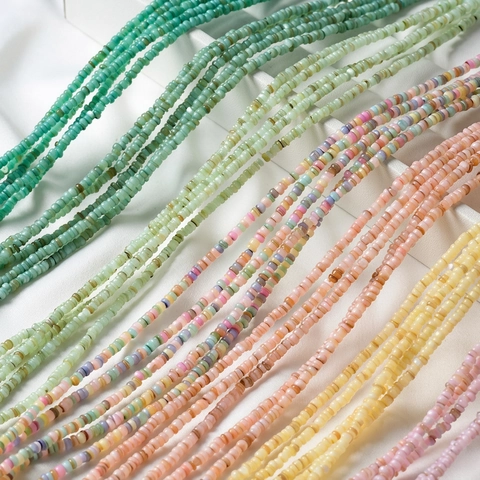 Natural Mother Of Artificial Pearl Shell Beads Irregular Rice Seed Disc Shape For DIY Jewelry Making Necklaces Bracelets Handmade