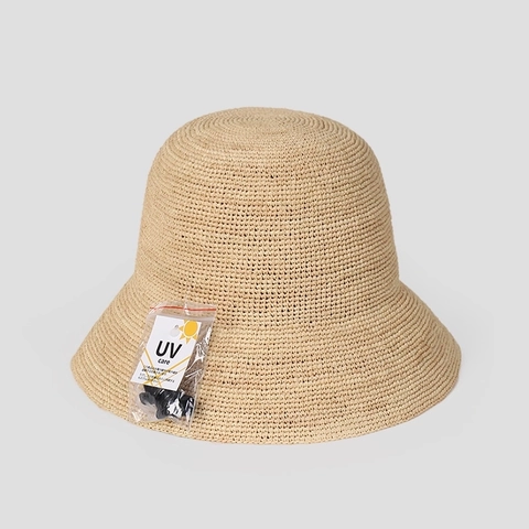 Cappello A Secchiello In Paglia Di Raffia Da Donna Estate Protezione UV Parasole Pieghevole Traspirante Tesa Larga Spiaggia
