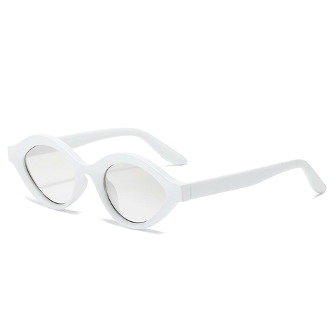 Women Retro Oval Cat Eye Sunglasses UV400 Protection Small Frame Plastic Sunglasses PC Lens Fashion Daily Eyewear For Women