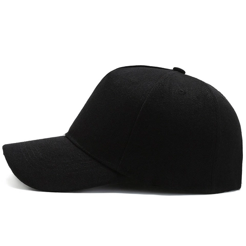Gorra De Béisbol Color Sólido Sarga De Algodón Correa Ajustable Protección Solar Visera Curva Sombrero Unisex