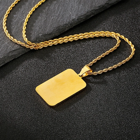 Collana Con Ciondolo In Acciaio Inossidabile Incisa I Love You 3000 Catena A Corda Gioielli Alla Moda Per Coppie Uomini Donne