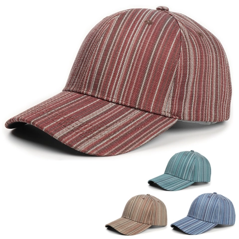 Cappellino Da Baseball In Cotone A Righe Tie-Dye Protezione Solare Regolabile Cappello Retro Casual Per Uomo Donna