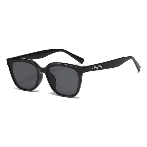 Square Sunglasses Vintage Trendy UV400 Protection Plastic Frame Oversized Fashion Eyewear For Travel Driving