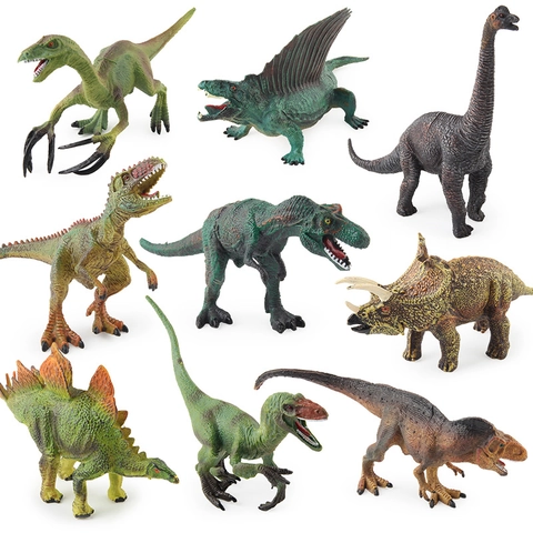 Realistic Dinosaur Model Figures Hollow Plastic Simulation Animal Toys For Kids Educational Desktop Decor Cake Toppers