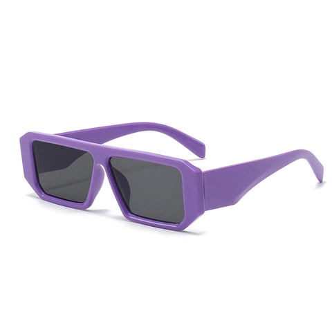 Retro Square Sunglasses Plastic Frame Uv400 Protection Outdoor Fashion Versatile Unisex Eyewear