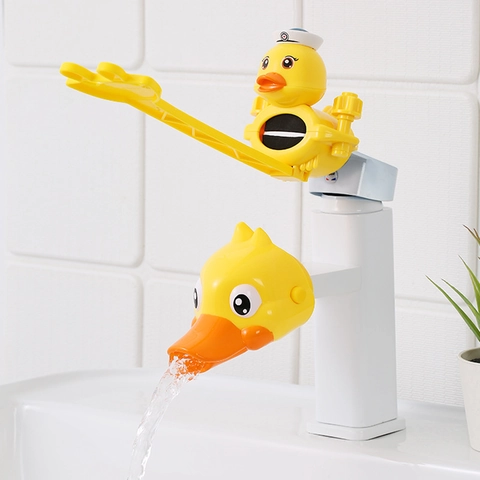 Estensione Del Rubinetto Cartone Animato Forma Animale ABS Silicone Guida Flusso Acqua Prolunga Maniglia Per Bambini Bagno Lavaggio Mani