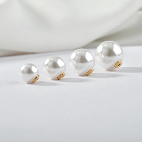 Fermoirs De Boucles D'oreilles En Künstliche Perles D'imitation Avec Base En Cuivre Plaqué Or 18K Accessoires De Bijoux DIY