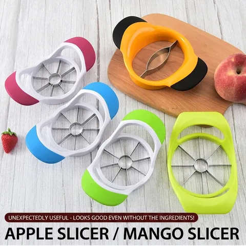 Stainless Steel Fruit Slicer Corer Apple Mango Cutter With Ergonomic Anti Slip Handle Manual Kitchen Tool
