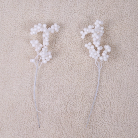 Tallos De Bayas Blancas Artificiales De Espuma Para Decoración De Árbol De Navidad Adorno De Fiesta Festiva DIY