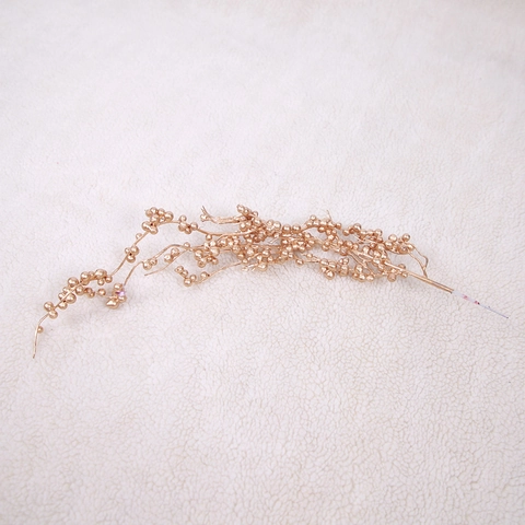 Artificial Golden Berry Branches Metallic Foam Fruit Sprigs For Christmas Tree Decoration Vase Filler Festive Home Ornament