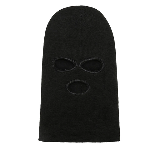 Balaclava Ski Mask Knit Face Openings Full Face Cover Winter Windproof Warm Neck Protector Outdoor Cycling Hat
