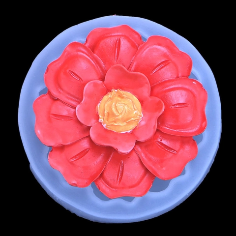 Grote Bloemvorm Siliconen Vorm Voor Taart Fondant DIY Klei Hars Zeep Kaars Ambachtelijke Decoratie Tool