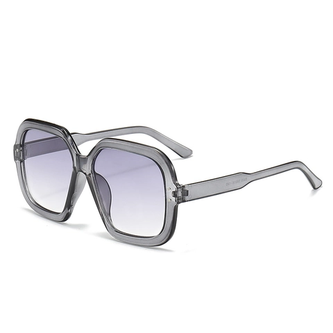 Oversized Quadratische Aviator Sonnenbrille Für Herren Damen UV400 Schutz PC Rahmen AC Gläser Hip Hop Modische Nieten Strassenstil Brille