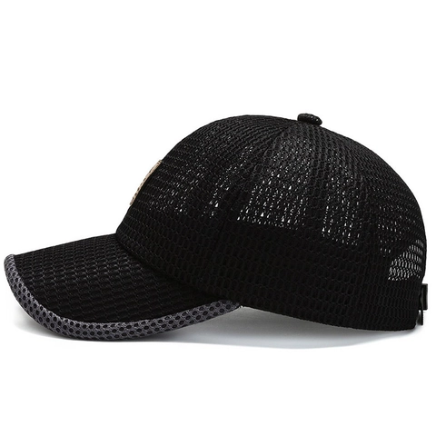 Mesh Honkbalpet Ademend Zomer Zonnehoed Outdoor Vissen Verstelbaar Polyester Gebogen Rand Unisex Casual Sportief