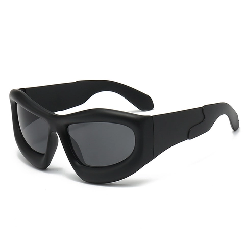 Y2K Oversized Wrap Bubble Sunglasses Fashion Futuristic Cyberpunk Shield Sunglasses UV400 Hip Hop Large Frame Goggles