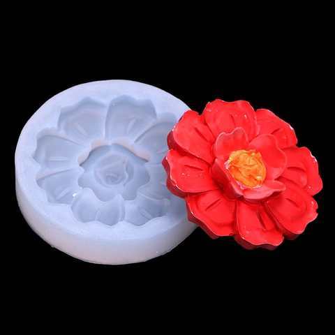 Grote Bloemvorm Siliconen Vorm Voor Taart Fondant DIY Klei Hars Zeep Kaars Ambachtelijke Decoratie Tool